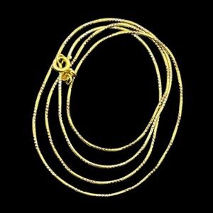 Gold over sterling silver fancy link chain necklace Italy